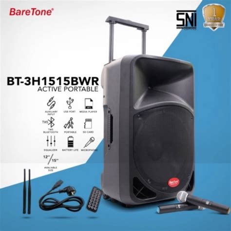 Jual Speaker Portable Amplifier Wireless Baretone Bt H Bwr