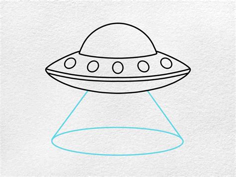 How To Draw A Ufo Helloartsy