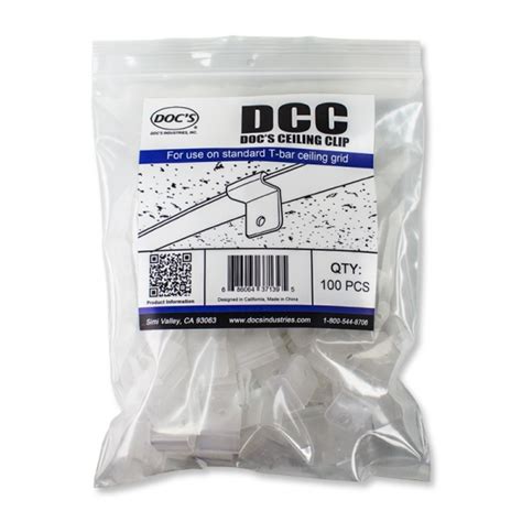 Doc's® Drop Ceiling Sign Hanging Clip - Doc’s Industries, Inc.