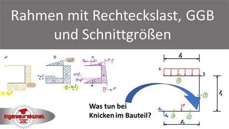 Schnittgrößen und Gleichgewichtsbedingungen bei Bauteilen mit Knicken