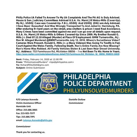 Philly Police Tip 02 14 20 Submitted By Richard Mills Docx DocDroid