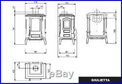 La Nordica Wood Burning Stove Made Of Cast Iron Giulietta X Kw