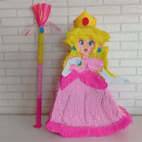 Piñata Peach Piñatas Personalizadas Piñata Mario De Segunda Mano Por