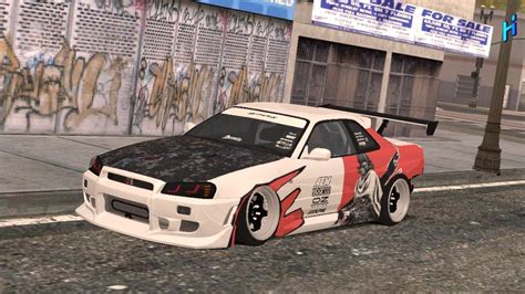 Mod Skyline R34 Twin Turbo New Livery Gtasa Youtube