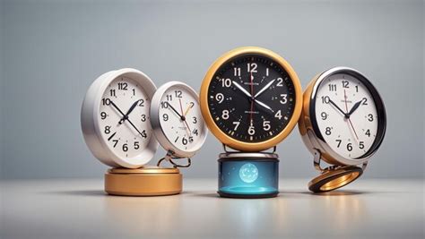 Premium Ai Image Three Clocks With Different Time Zones A Minimalist