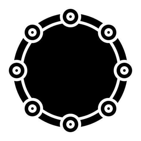 Tambourine Glyph Icon 15078144 Vector Art At Vecteezy