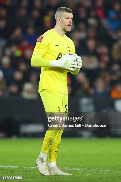 Fraser Forster Of Tottenham Hotspur During The Emirates Fa Cup Fifth