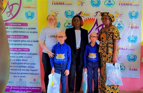 C Te Divoire Long Albinos Jassume Offre Des Kits Scolaires Aux