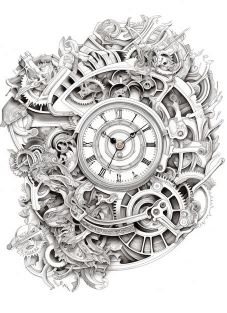 Steampunk Clock Sketch