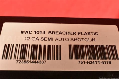 Mac 1014 Breacher 12ga 51 185 21000154 Semi Auto Shotguns At