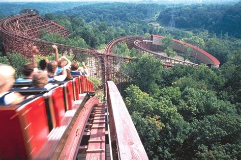 Iconic Kings Island roller coasters and attractions