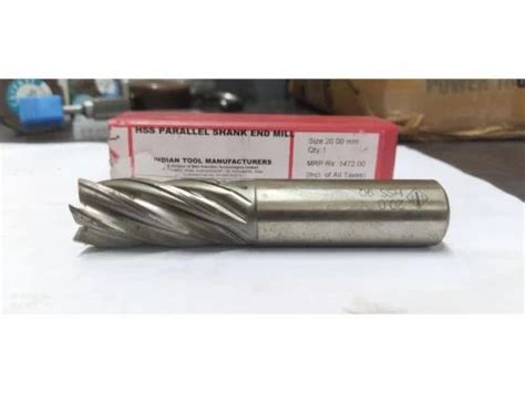 Hss Parallel Shank End Mill Diameter Inch At Rs Piece In