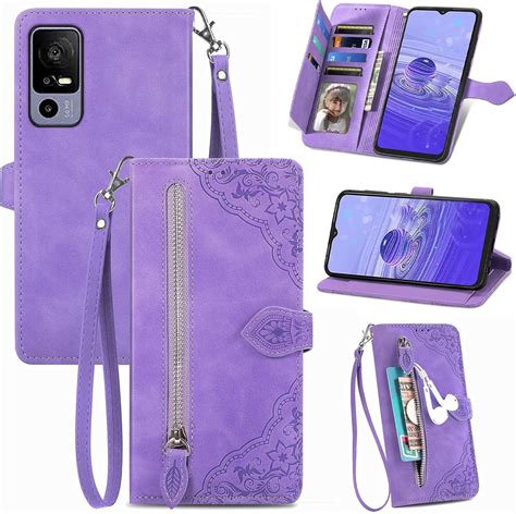 Amazon DAMONDY For Jitterbug Smart 4 Zipper Wallet Case Jitterbug