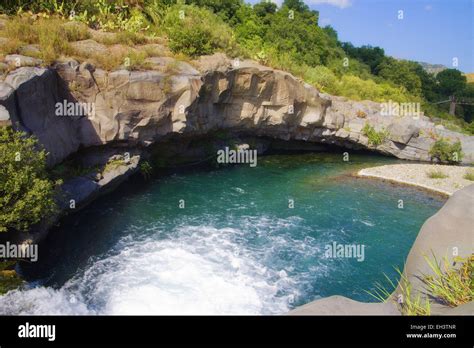 Alcantara river in Sicily Stock Photo - Alamy