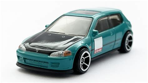 Тематична Машинка Hot Wheels Honda Civic EG Honda HDH Turquoise купити в інтернет