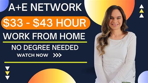 A E Networks Hiring 33 To 43 Hour Work From Home Job With No Degree