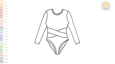 Gymnastics Leotards Drawings Outline Drawings How To Draw