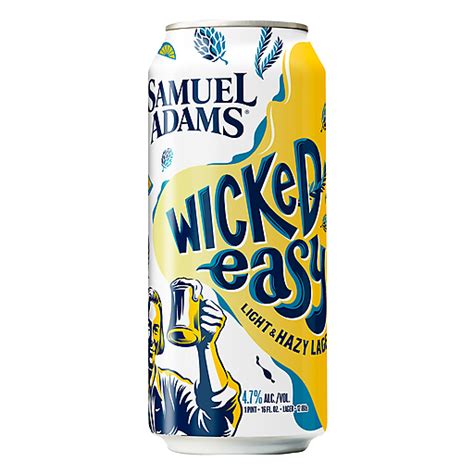 Samuel Adams Light And Hazy Lager Wicked Easy Beer 1 Pt Beer Foodtown