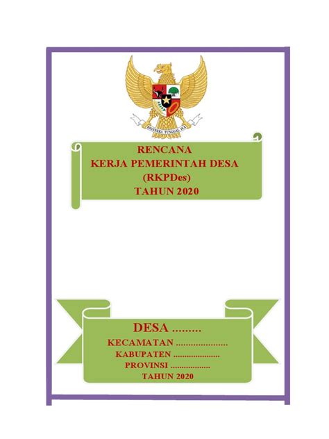 Cover Rkp Desa Pdf