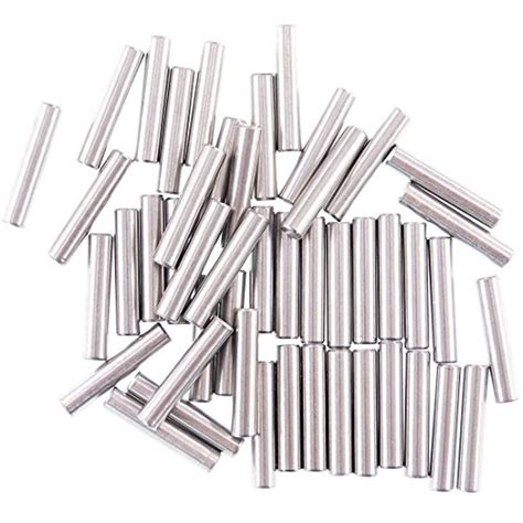 Glarks 50 Pieces 5x25mm Dowel Pin Stainless Steel Shelf Support Pegs