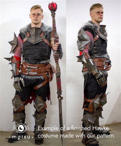 Dragon Age Hawke Champions Mage Armor Pattern Template Etsy