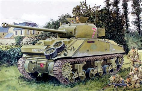 Tanques Y Blindados 2ª Guerra Mundial — 1944 Normandy M4a4 Sherman Mk