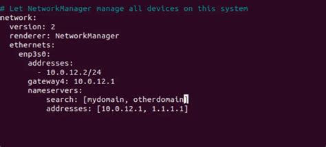 Network Configuration In Ubuntu