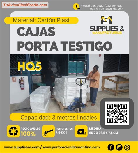 CAJAS PORTA TESTIGOS EMPRESA PERUANA Empresas E Industrias