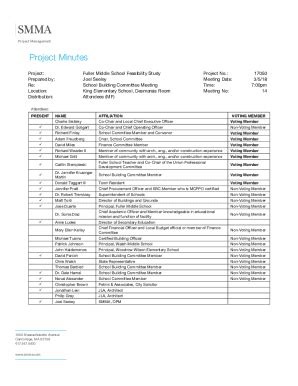 Fillable Online FULLER MIDDLE SCHOOL FEASIBILITY STUDY Community