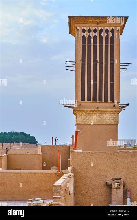 The Wind Tower Or Windcatcher Badgir Is The Symbol Of Yazd Located