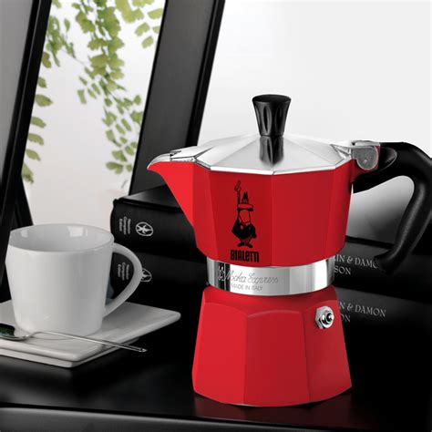 Cafeti Re Bialetti Moka Express Red Cups Tasses