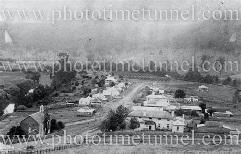 Paterson township, NSW. Circa 1900 - Photo Time Tunnel