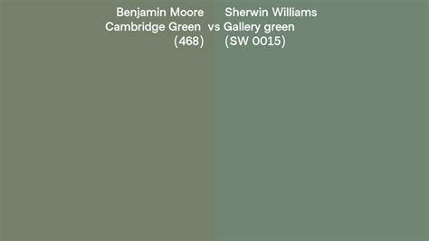 Benjamin Moore Cambridge Green 468 Vs Sherwin Williams Gallery Green