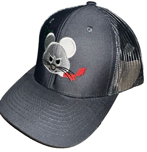 Soy El Raton Ovidio Guzman Jgl Chapiza Embroidered Gray Trucker Hat