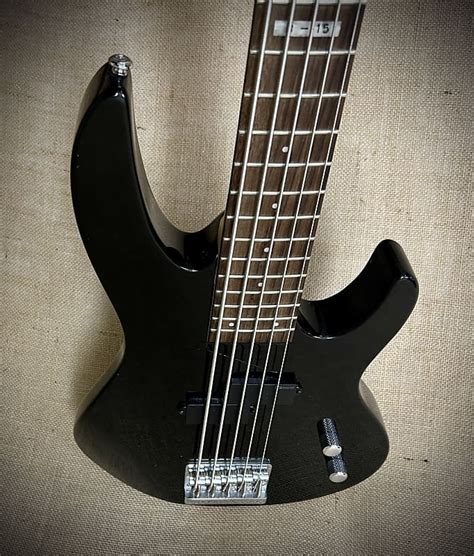 ESP LTD 5 String Bass - Black | Reverb