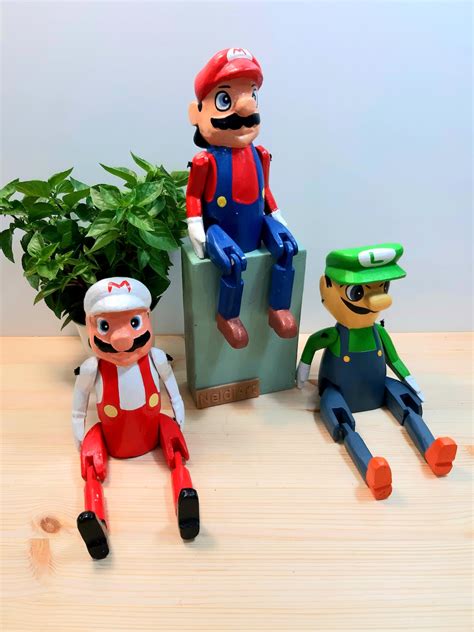 Super Mario Puppet 1 Nintendo Wooden Super Mario Toy | Etsy