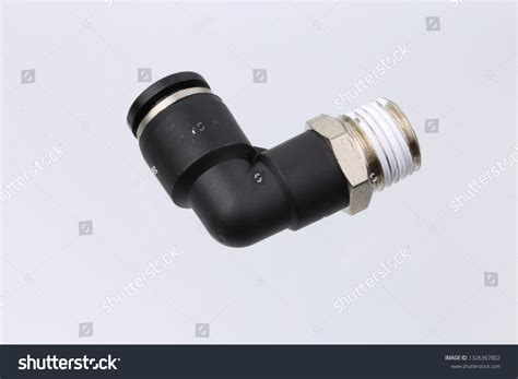 Elbow Fittingquick Fitting Joint Pneumatic Pipingisolated Stock Photo