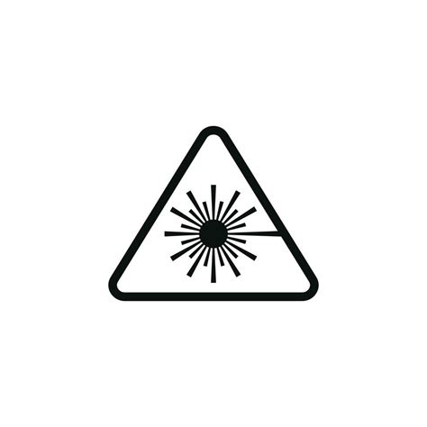 Laser Radiation Caution Warning Symbol Design Vector 26231485 Vector