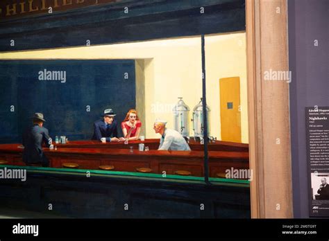 United States, Illinois, Chicago, Chicago Art Institute, Nighthawks ...