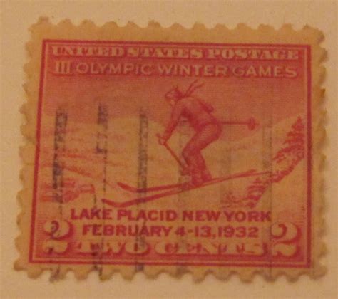 Winter Olympics Games U S Two Cent Stamp Etsy Winter Olympic