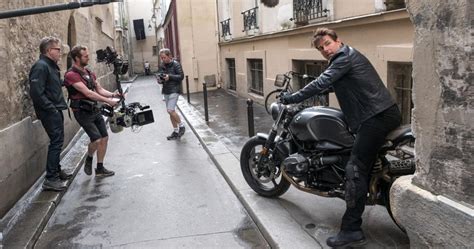 Tom Cruise Returns To Mission Impossible Set With Insane Motorcycle