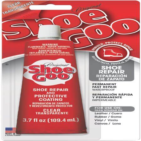 Eclectic Shoe Goo Shoe Repair Adhesive 3 7oz Clear Walmart