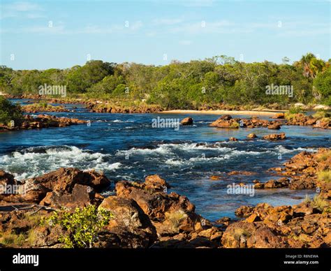 Novo river at Jalapão National Park, Tocantins state, one of the ...