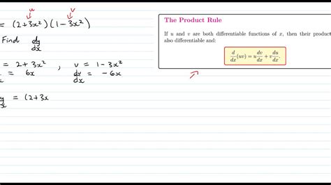 Product Rule Example 1 Youtube