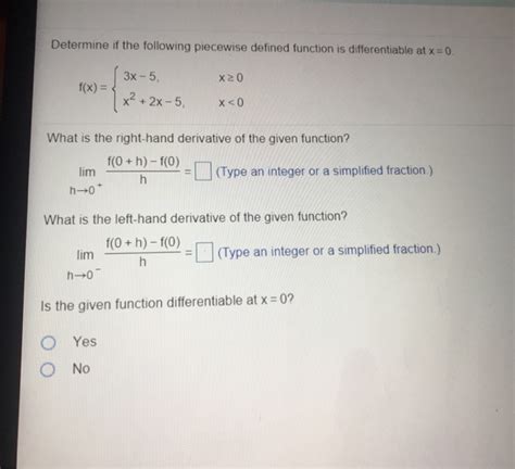 Solved Determine If The Following Piecewise Defined Function Chegg