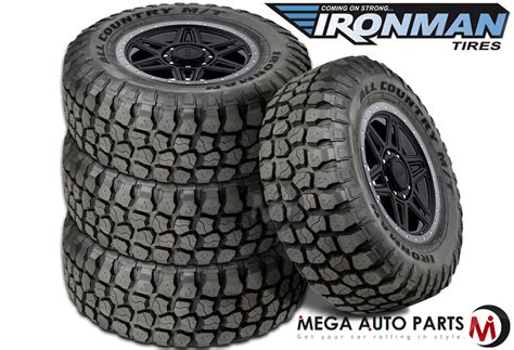 4 X New Ironman All Country M T 35X12 50R20 10 121Q BW All Terrain Mud