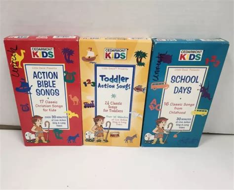 CEDARMONT KIDS SING Along Songs: Toddler Tunes [VHS] 25 classic songs £ ...