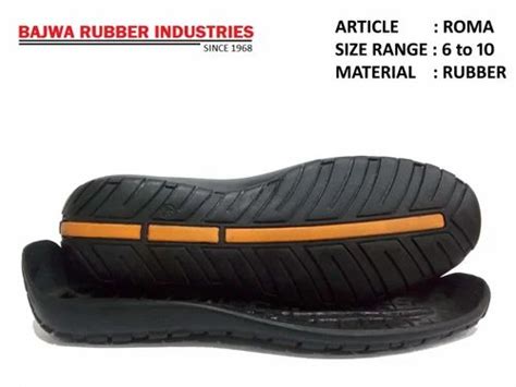 Black Rubber Shoe Sole Size To At Pair In Agra Id