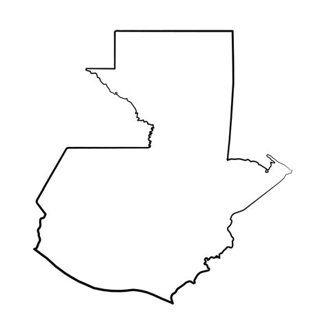 Hand Drawn Lined Guatemala Simple Map Drawing 25841101 Vector Art at