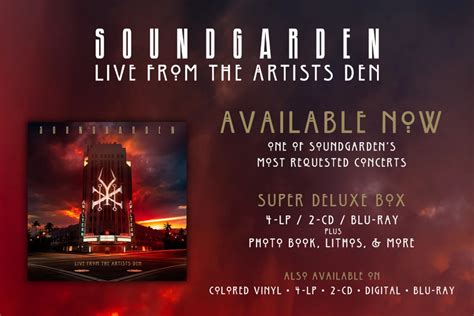 Soundgarden Release 'Live From the Artists Den'